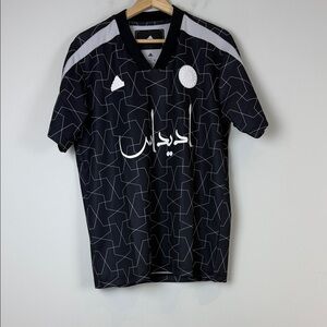 Adidas 2022 World Cup Qatar Promotional Jersey - Black and White Pattern Size S